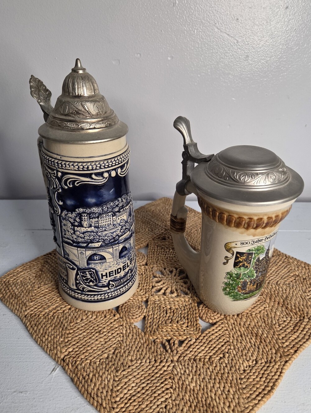 Collectible Beer Steins Set Of 2